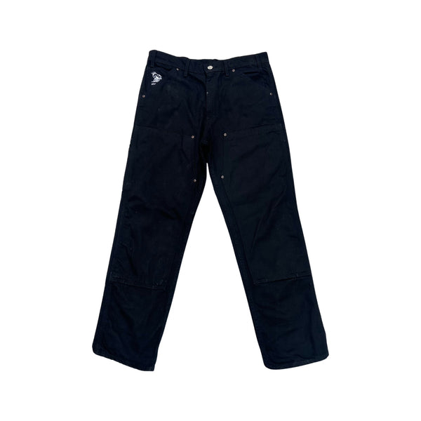 ifeelsaferwhenimwithyou black denim double knee jeans